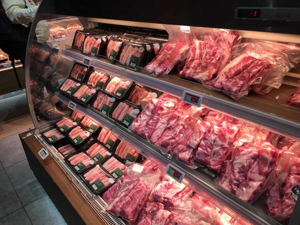 Irish beef products in markets